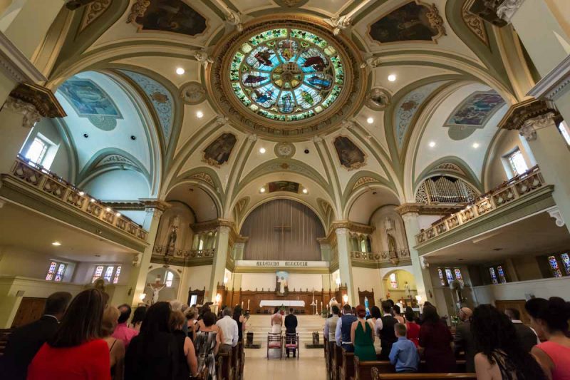 Montreal church wedding ceremony