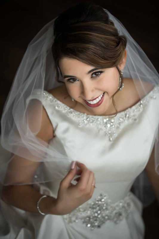 Portrait of bride from Montreal