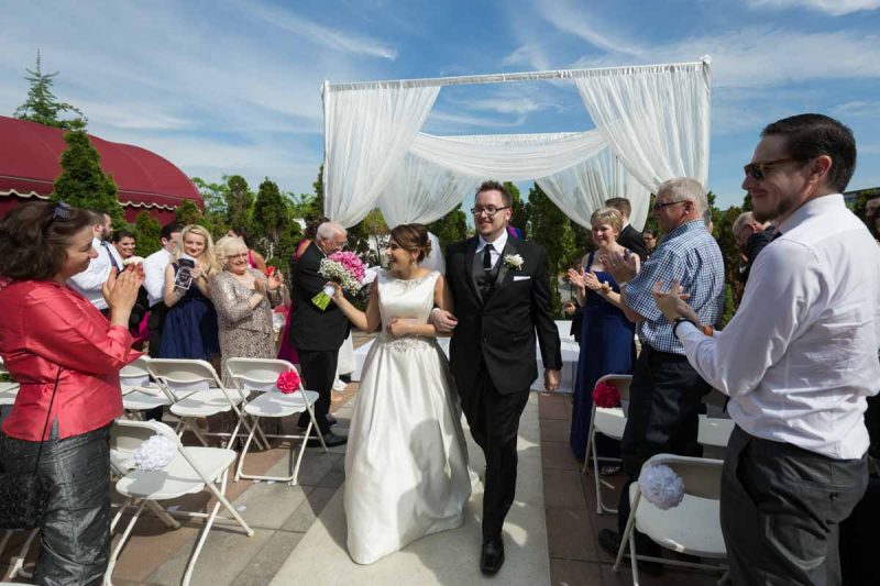 Wedding ceremony at plaza volare Montreal