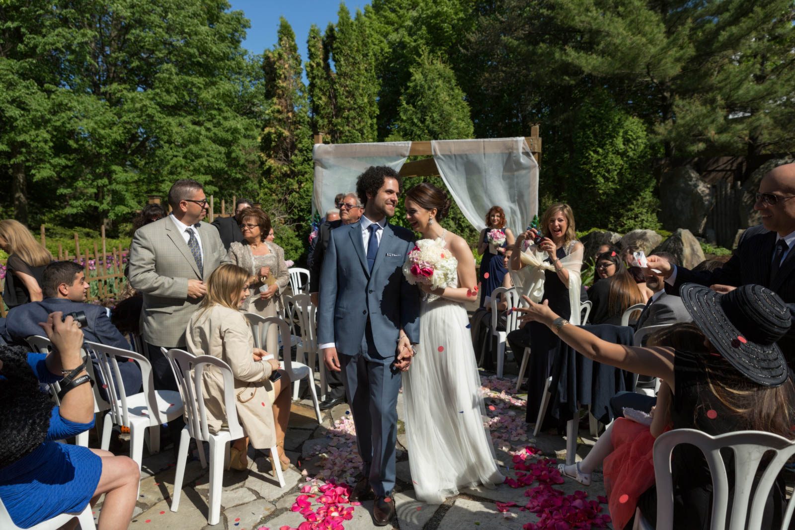 La Toundra wedding ceremony outdoor in Montreal