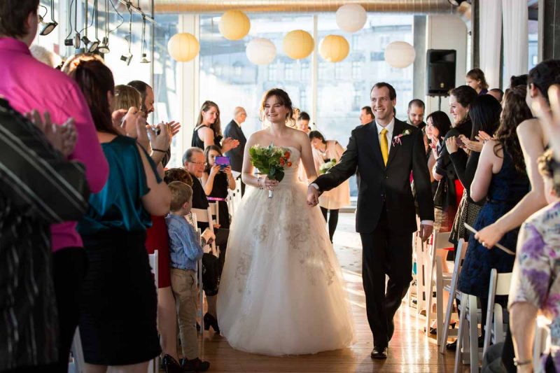 Montreal Old Port Scena wedding ceremony