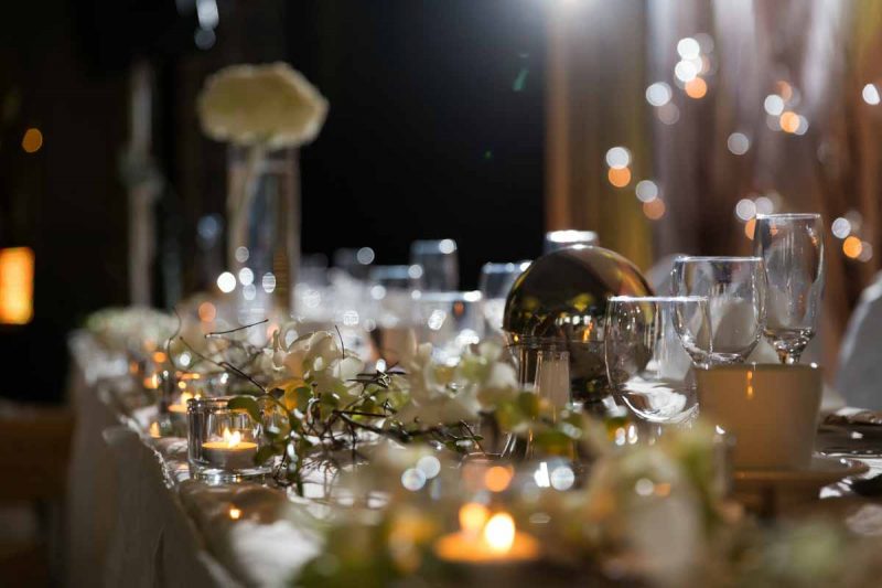 Decoration of head table