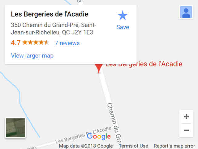 map - bergeries