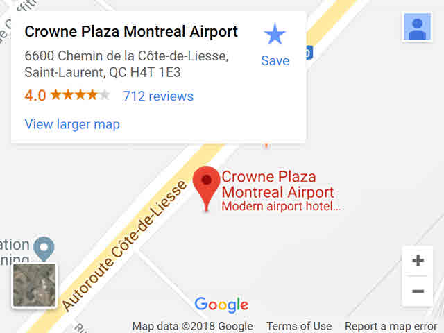 map - crowne